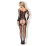 Bielizna-Bodystocking Czarny S/M """"Kiss Me"""" - 3