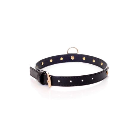 Fetish B - Series - Collar 2 cm gold crystal - 2