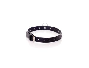 Fetish B - Series Collar - 2 cm navy blue crystal - image 2