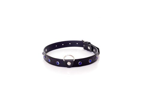 Fetish B - Series Collar - 2 cm navy blue crystal