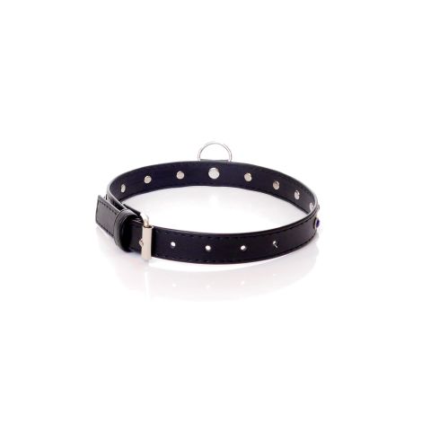 Fetish B - Series Collar - 2 cm navy blue crystal - 2