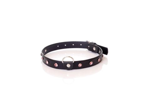 Fetish B - Series Collar - 2 cm pink crystal