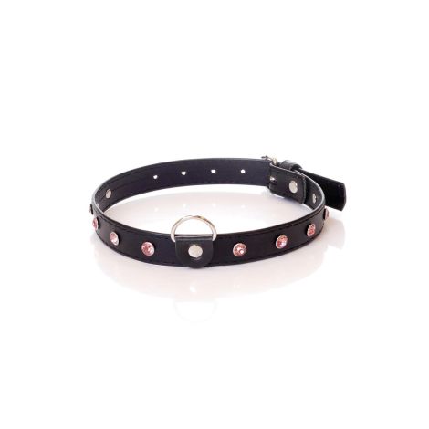 Fetish B - Series Collar - 2 cm pink crystal