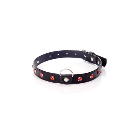 Fetish B - Series Collar - 2 cm. red crystal