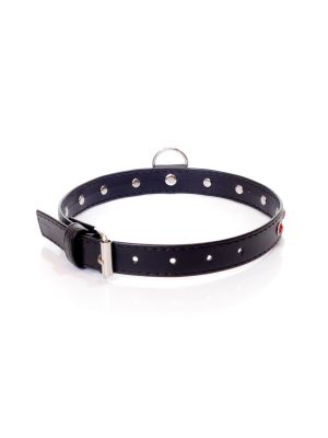 Fetish B - Series Collar - 2 cm. red crystal - image 2