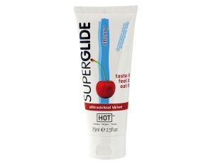 Żel-HOT Superglide CHERRY- 75ml edible lubricant waterbased -