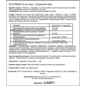 Supl.diety-eXXtreme power caps 1x2 stk. - image 2