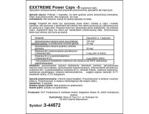 Supl.diety-eXXtreme power caps 1x5stk. - image 2