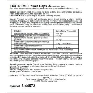 Supl.diety-eXXtreme power caps 1x5stk. - image 2