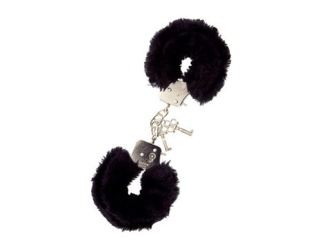 DREAM TOYS HANDCUFFS WITH PLUSH BLACK - 2