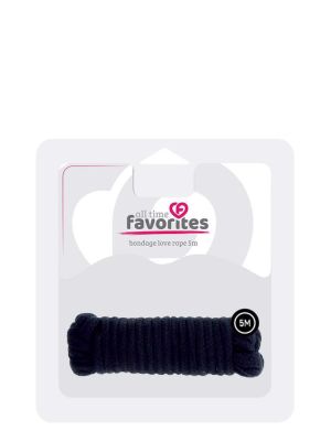 ALL TIME FAVORITES LOVE ROPE - 5M BLACK