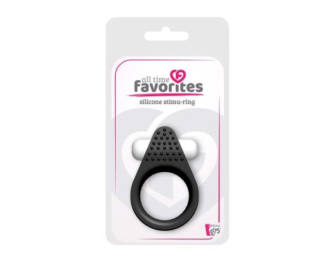 ALL TIME FAVORITES SILICONE STIMU-RING BLACK