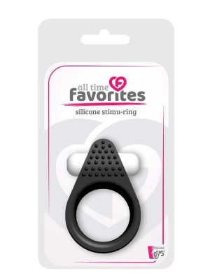 ALL TIME FAVORITES SILICONE STIMU-RING BLACK