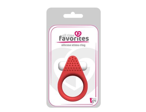 ALL TIME FAVORITES SILICONE STIMU-RING RED