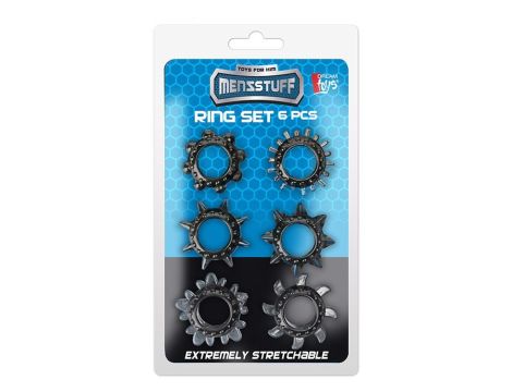 MENZSTUFF 6PC STRETCHEABLE RING SET