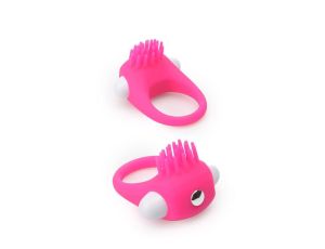 RINGS OF LOVE SILICONE STIMU RING PINK - image 2