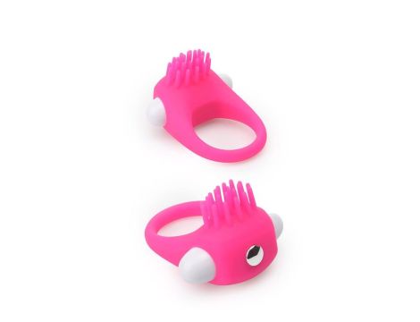 RINGS OF LOVE SILICONE STIMU RING PINK - 2