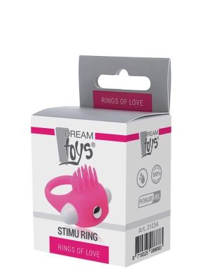 RINGS OF LOVE SILICONE STIMU RING PINK