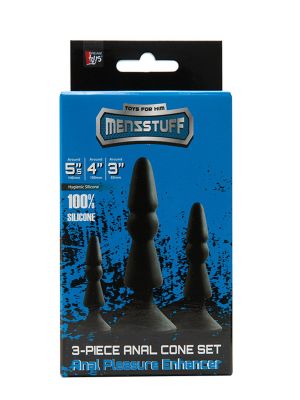 Zestaw-MENZSTUFF 3-PIECE ANAL CONE SET BLACK - image 2