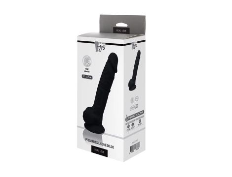 REAL LOVE DILDO 7INCH BLACK