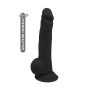 REAL LOVE DILDO 9.5INCH BLACK - 3