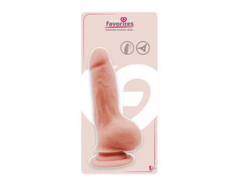 ALL TIME FAVORITES BENDABLE DILDO FLESH