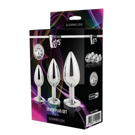 GLEAMING LOVE SILVER PLUG SET