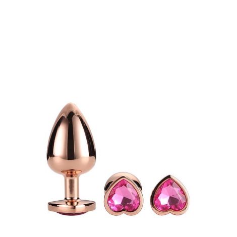 GLEAMING LOVE ROSE GOLD PLUG SET - 2