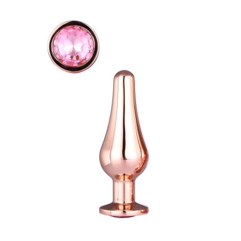 GLEAMING LOVE ROSE GOLD PLEASURE PLUG S - 2