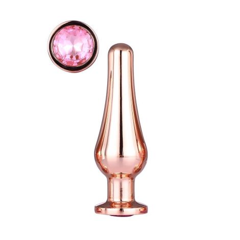 GLEAMING LOVE ROSE GOLD PLEASURE PLUG M - 2