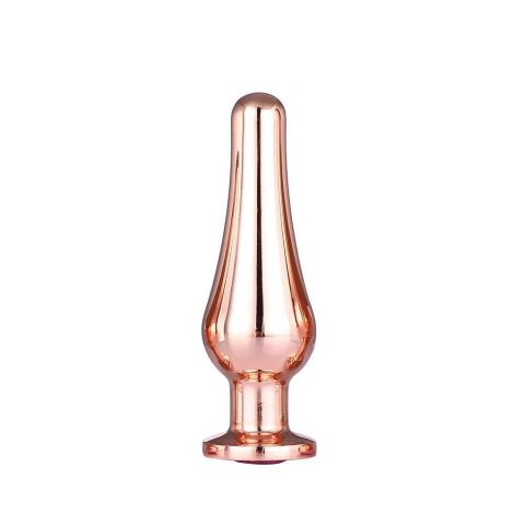 GLEAMING LOVE ROSE GOLD PLEASURE PLUG M - 3