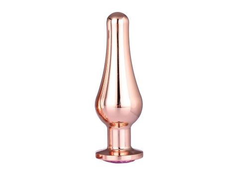 GLEAMING LOVE ROSE GOLD PLEASURE PLUG L - 3