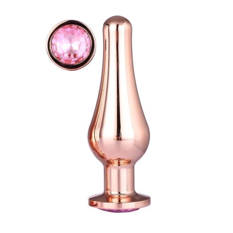 GLEAMING LOVE ROSE GOLD PLEASURE PLUG L - 2