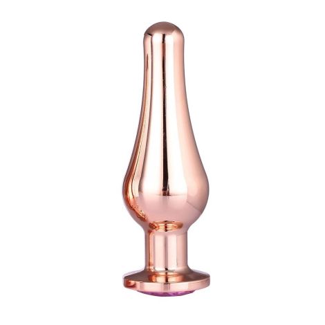 GLEAMING LOVE ROSE GOLD PLEASURE PLUG L - 3