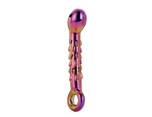 GLAMOUR GLASS RIBBED G-SPOT DILDO - image 2