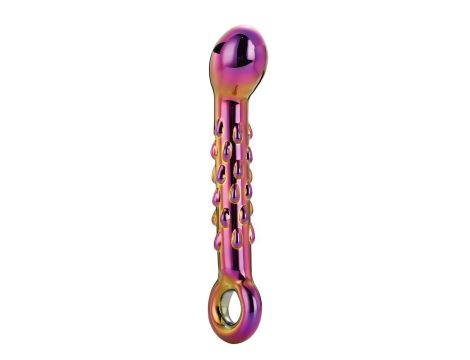 GLAMOUR GLASS RIBBED G-SPOT DILDO - 2