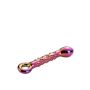 GLAMOUR GLASS RIBBED G-SPOT DILDO - 4