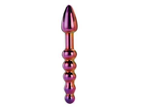 GLAMOUR GLASS RIDGED ANAL DILDO - 2