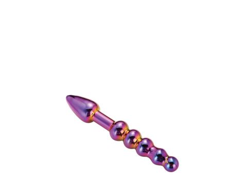 GLAMOUR GLASS RIDGED ANAL DILDO - 4