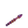 GLAMOUR GLASS RIDGED ANAL DILDO - 4