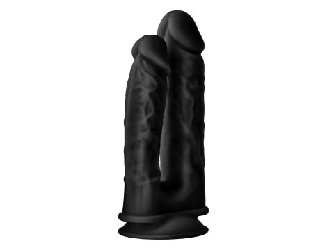 REAL LOVE DUAL DENSITY DOUBLE PENETRATOR BLACK - 3