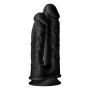 REAL LOVE DUAL DENSITY DOUBLE PENETRATOR BLACK - 4