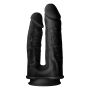 REAL LOVE DUAL DENSITY DOUBLE PENETRATOR BLACK - 5