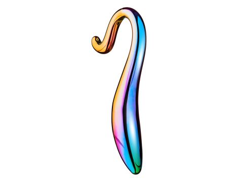 GLAMOUR GLASS ELEGANT CURVED DILDO - 4