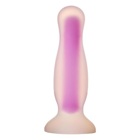 RADIANT SOFT SILICONE GLOW IN THE DARK PLUG MEDIUM PURPLE - 3