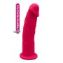 REAL LOVE DILDO 7.5INCH FUCHSIA - 3