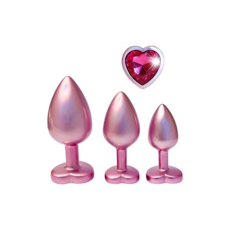 GLEAMING LOVE MATTE PINK PLUG SET - 3