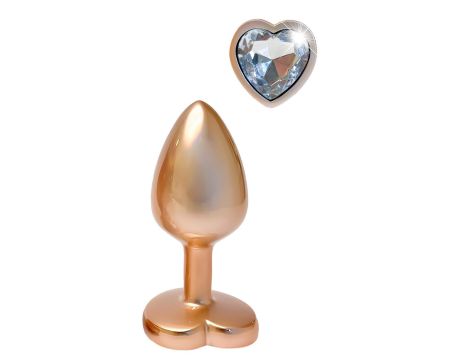 GLEAMING LOVE MATTE GOLD PLUG SMALL - 3