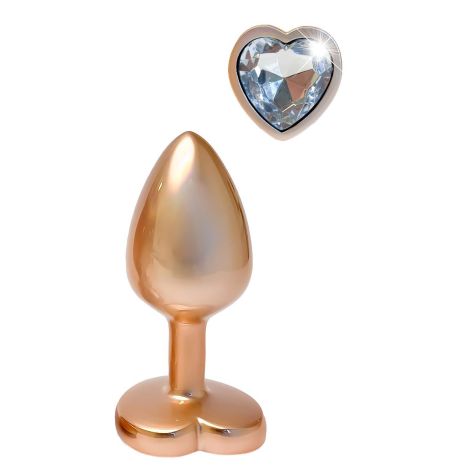 GLEAMING LOVE MATTE GOLD PLUG SMALL - 3