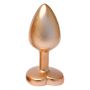 GLEAMING LOVE MATTE GOLD PLUG SMALL - 3